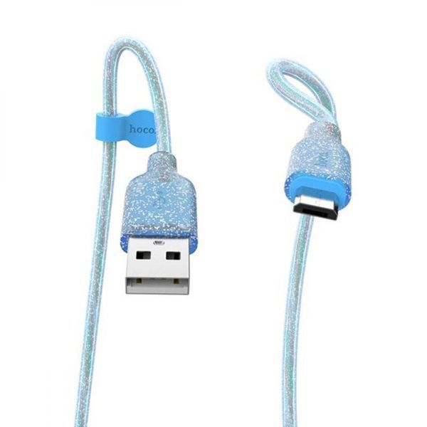 USB-кабель Hoco U73 Star Galaxy Silicone Micro USB Cable (1.2m) (4 кольори) 80612 фото