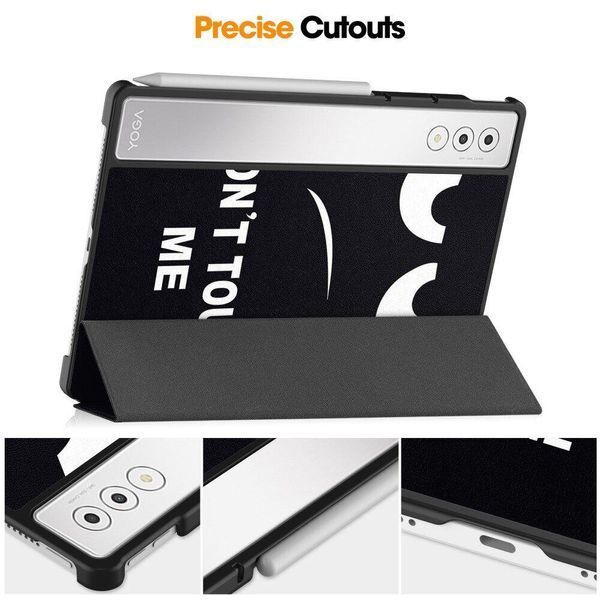 Кожаный чехол книжка Crazy Horse на планшет Lenovo Yoga Tab Plus (12.7) / dont touch 098908 фото