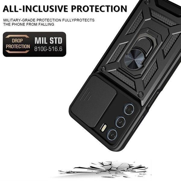 PC + TPU чохол Camshield armor для Motorola G51 / синій 89403 фото