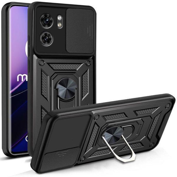 PC + TPU чохол Camshield armor для Motorola Edge 40 / чорний 091206 фото