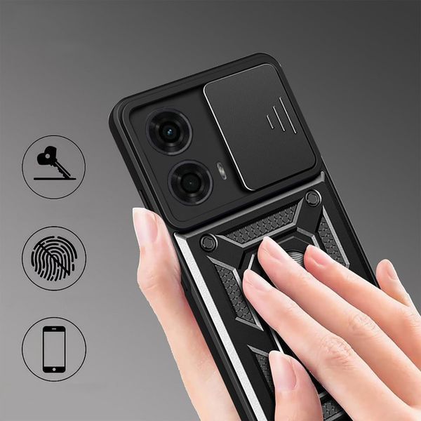 PC + TPU чехол Camshield Armor для Motorola G24 / зеленый 096271 фото