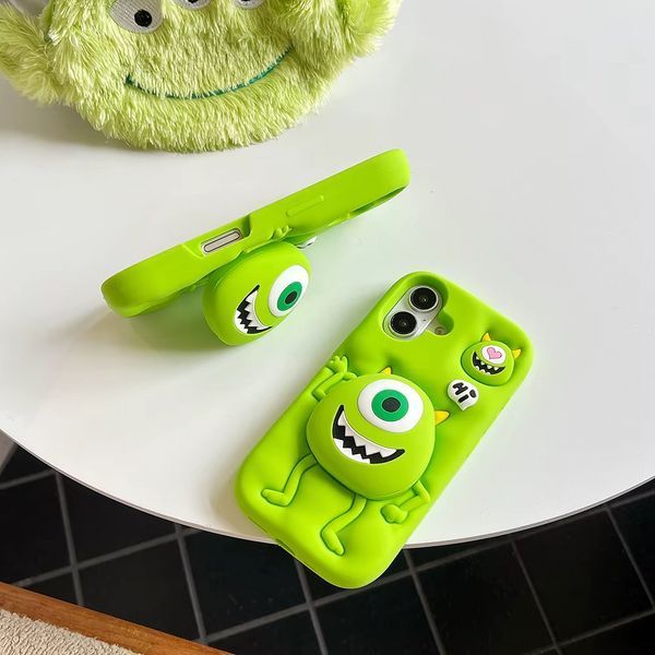 Резиновый 3D чехол для iPhone 13 / Mike Wazowski 098675 фото