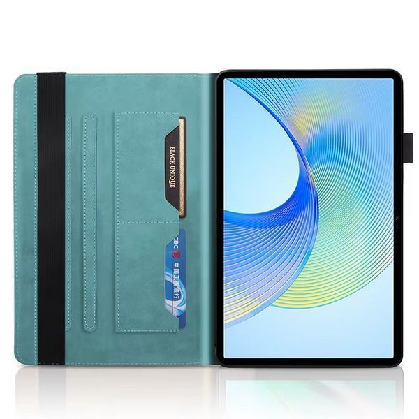 Чохол-книжка Wood Book на планшет Samsung Galaxy Tab S9 FE (10.9") / чорний 098359 фото