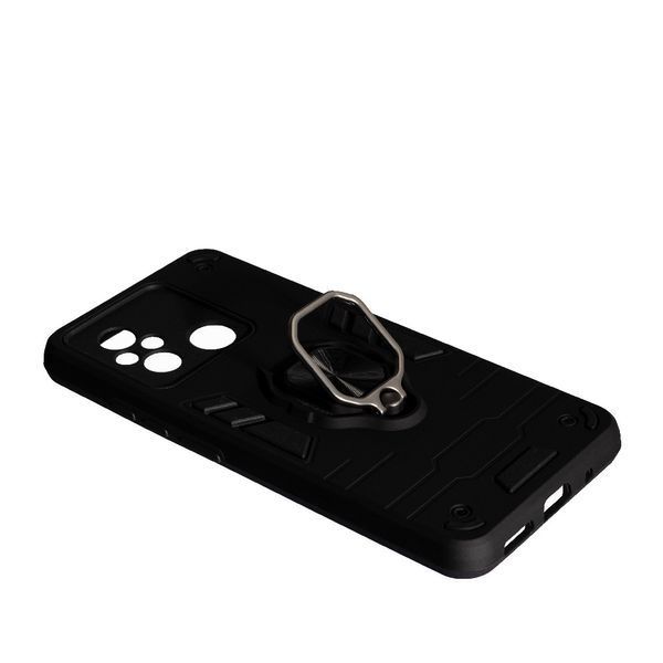 PC + TPU чехол New Transformer для Xiaomi Redmi 12C черный 088303 фото