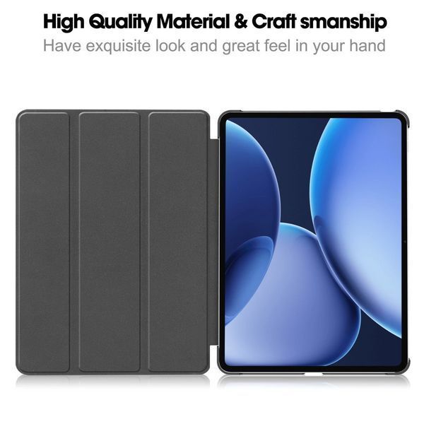 Шкіряний чохол книжка Crazy Horse для OnePlus Pad 2 Pro (13.2") / чорний 101051 фото