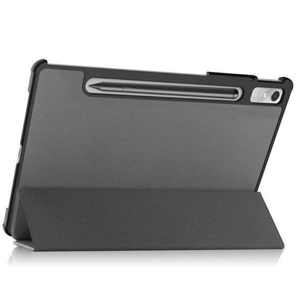 Шкіряний чохол книжка Crazy Horse для Lenovo Tab P11 Pro 2nd Gen сірий 093977 фото