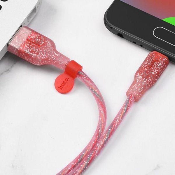 USB-кабель Hoco U73 Star Galaxy Silicone Micro USB Cable (1.2m) (4 кольори) 80612 фото
