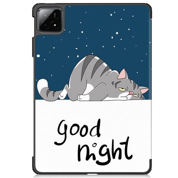 Чохол книжка Crazy Horse на Xiaomi Pad 6S Pro (12.4") / good night 096579 фото