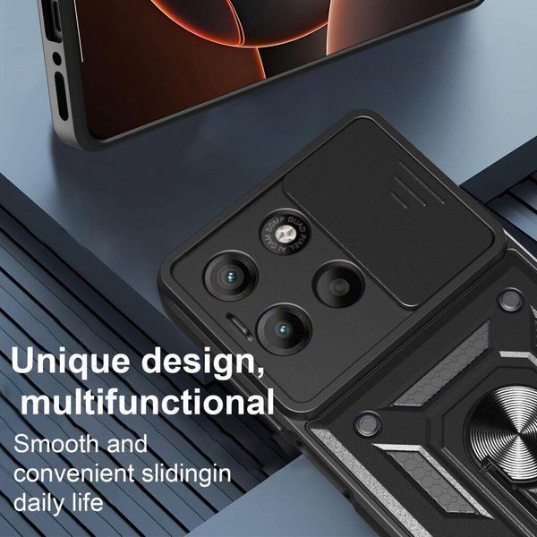 PC + TPU чехол Camshield Armor для Motorola G17 Power / красный 204723 фото
