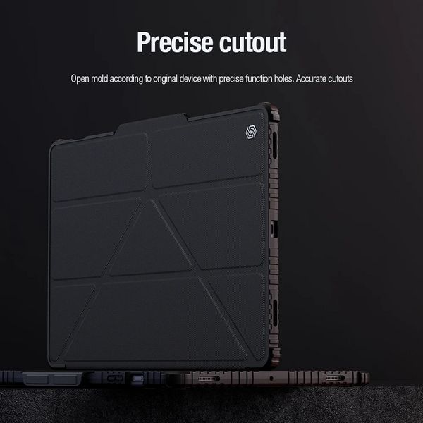 Чохол книжка Nillkin Bumper Leather Case Pro на Samsung Galaxy Tab S10 Plus (12.4") / чорний 099999 фото