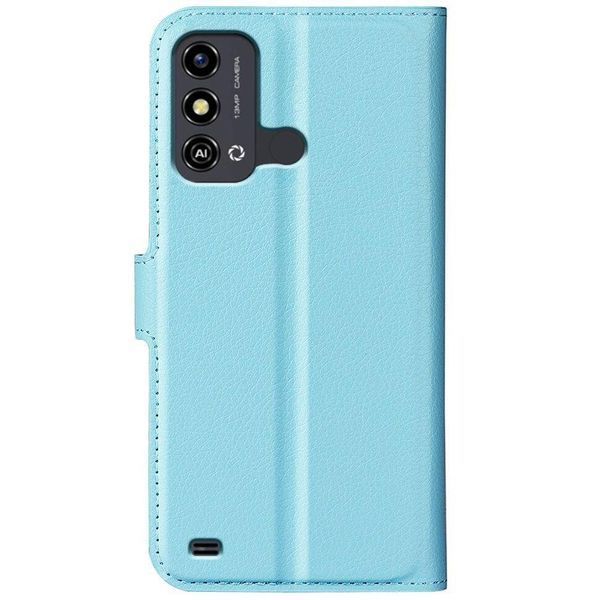 Шкіряний чохол книжка Lichee для ZTE blade A53 блакитний 093054 фото