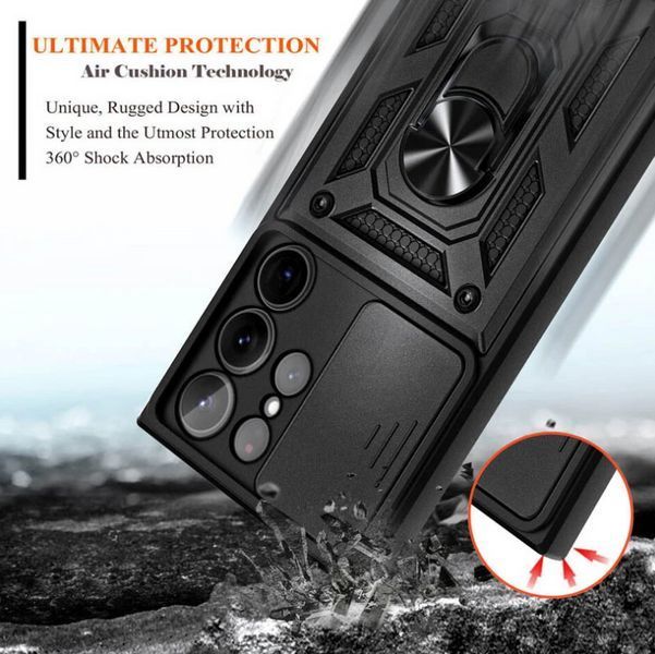 PC + TPU чохол Camshield Armor для Samsung Galaxy S25 Ultra / чорний 202035 фото