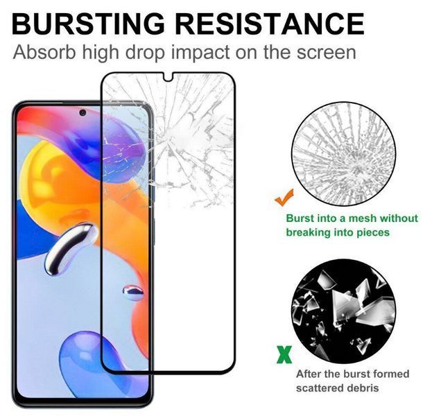 Захисне скло для Xiaomi Redmi A5 / чорний 202558 фото