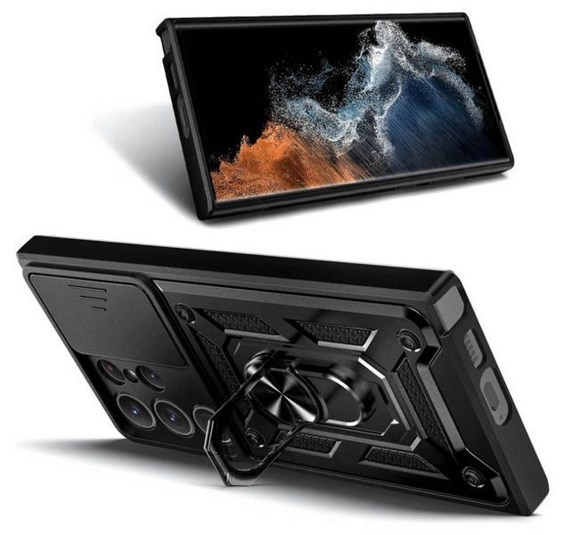 PC + TPU чохол Camshield Armor для Samsung Galaxy S25 Ultra / чорний 202035 фото