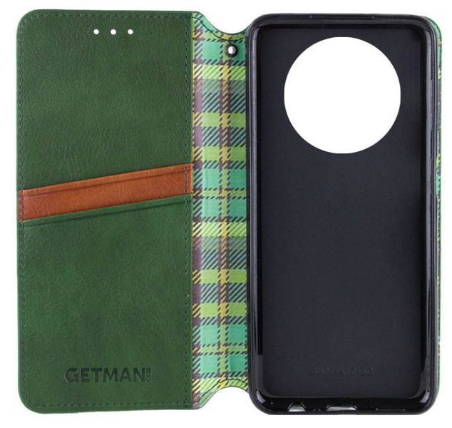 Шкіряний чохол книжка Cubic для Xiaomi Redmi 14C / зелений 201181 фото
