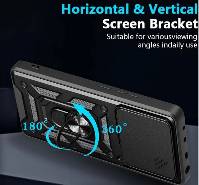 PC + TPU чехол Camshield Armor для POCO M7 Pro (5G) / синий 202196 фото