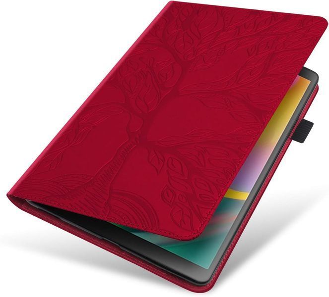 Чохол книжка Wood Book на планшет Lenovo Idea Tab Pro (12.7")/червоний 099878 фото