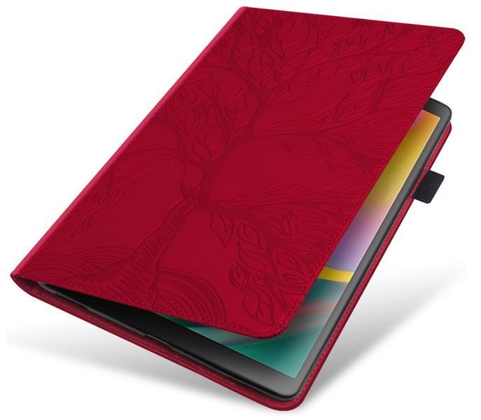 Чохол книжка Wood Book на планшет Xiaomi Redmi Pad SE (8.7") / червоний 200876 фото