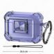 Чехол Transparent with lock для AirPods Pro 2 синий с синим замком 090234 фото 1