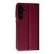 Кожаный чехол книжка Fibra case на Samsung Galaxy A35 / бордовый 096982 фото 2