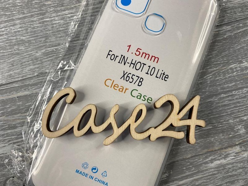 Ультратонкий 0,3 мм чехол для Infinix Hot 10 Lite прозрачный 082847 фото