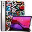 Кожаный чехол книжка Crazy Horse на планшет Lenovo Yoga Tab Plus (12.7) / graffiti