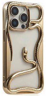 TPU чехол Snake для iPhone 15 Pro Max / gold 202113 фото