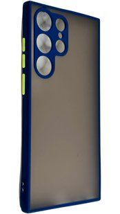TPU чехол накладка Matte Color Case для Samsung Galaxy S23 Ultra синий 092164 фото