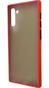 TPU чехол накладка Matte Color Case для Samsung Galaxy Note 10 красный 92264 фото
