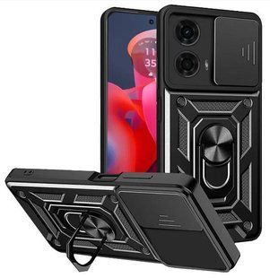 PC + TPU чехол Camshield armor для Motorola Moto G04 / черный 096339 фото