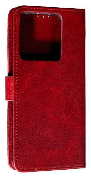 Шкіряний чохол книжка Business Book на Xiaomi Redmi Note 13 Pro (5G) / червоний 095946 фото