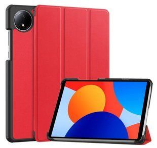 Чехол книжка Crazy Horse на Xiaomi Redmi Pad SE (8.7") 2024 / красный 200502 фото