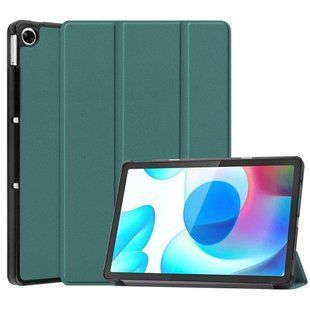 Шкіряний чохол книжка Crazy Horse для Realme Pad (10.4") / зелений 093990 фото