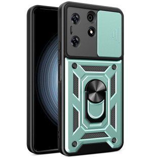 PC + TPU чехол Camshield Armor для Tecno Spark 10 Pro / зеленый 095781 фото