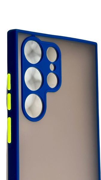 TPU чехол накладка Matte Color Case для Samsung Galaxy S23 Ultra синий 092164 фото