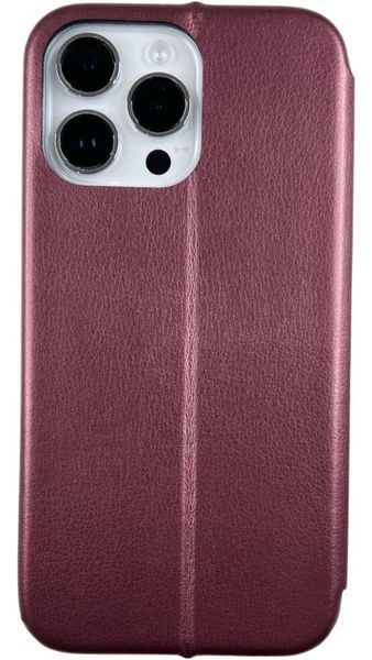 Чохол книжка Elegant book на iPhone 14 Pro Max / бордовий 088086 фото