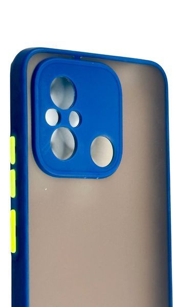 TPU чохол накладка Matte Color Case для Poco C55 синій 092664 фото