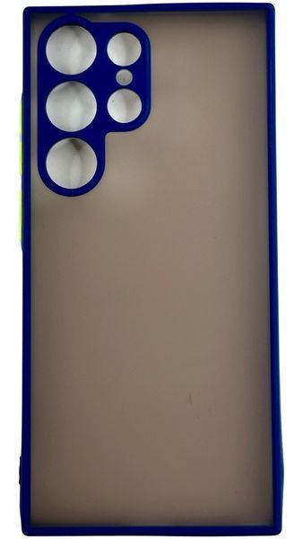TPU чехол накладка Matte Color Case для Samsung Galaxy S23 Ultra синий 092164 фото