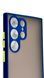 TPU чехол накладка Matte Color Case для Samsung Galaxy S23 Ultra синий 092164 фото 3