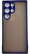 TPU чехол накладка Matte Color Case для Samsung Galaxy S23 Ultra синий 092164 фото 2