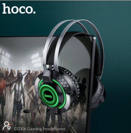 Комп'ютерні ігрові навушники Hoco ESD06 Gaming headphones 84062 фото