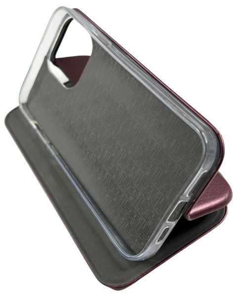 Чохол книжка Elegant book на iPhone 14 Pro Max / бордовий 088086 фото