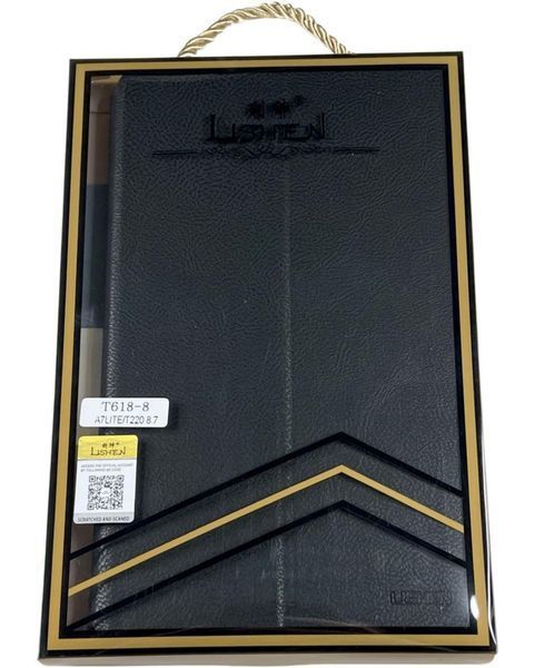 Шкіряний чохол книжка Lishen для Samsung Galaxy Tab A7 Lite (SM-T220) чорний 087283 фото