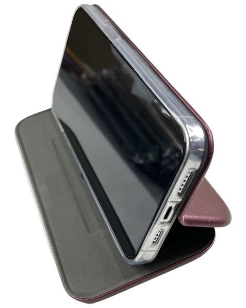 Чохол книжка Elegant book на iPhone 14 Pro Max / бордовий 088086 фото