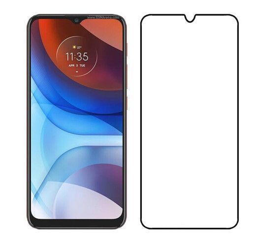 Защитное стекло для Motorola E7 Power / черный 85406 фото