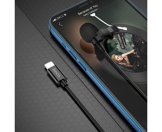Микрофон-петличный HOCO L14 Lavalier microphon 3,5mm c Lightning 85597 фото