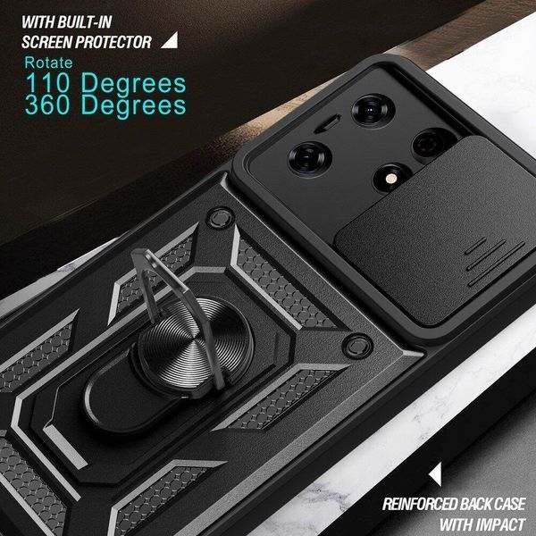 PC + TPU чехол Camshield Armor для Tecno Spark 10 Pro / зеленый 095781 фото