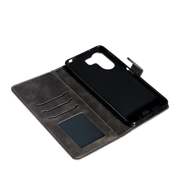 Шкіряний чохол книжка Amsterdam на Xiaomi Redmi Note 12S (4G) сірий 094311 фото