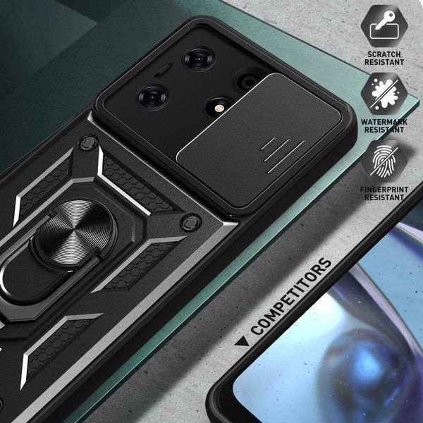 PC + TPU чехол Camshield Armor для Tecno Spark 10 Pro / зеленый 095781 фото