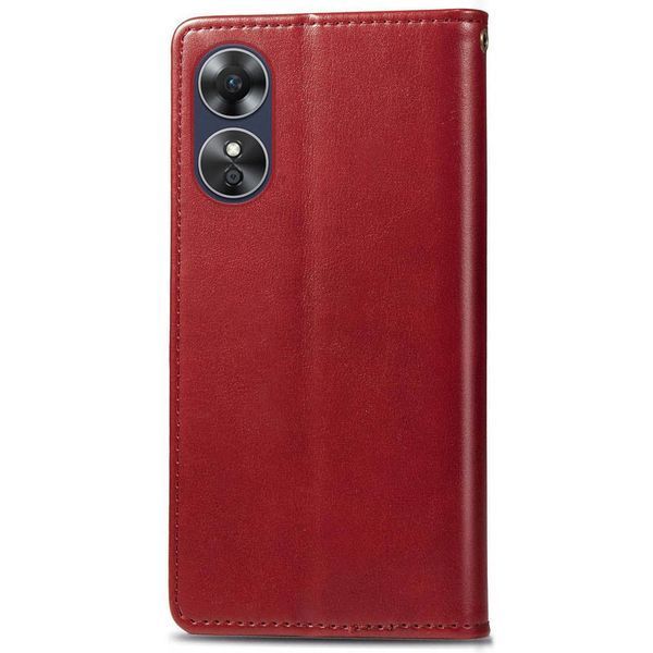 Чехол книжка GETMAN Gallant на OPPO A17k красный 88186 фото
